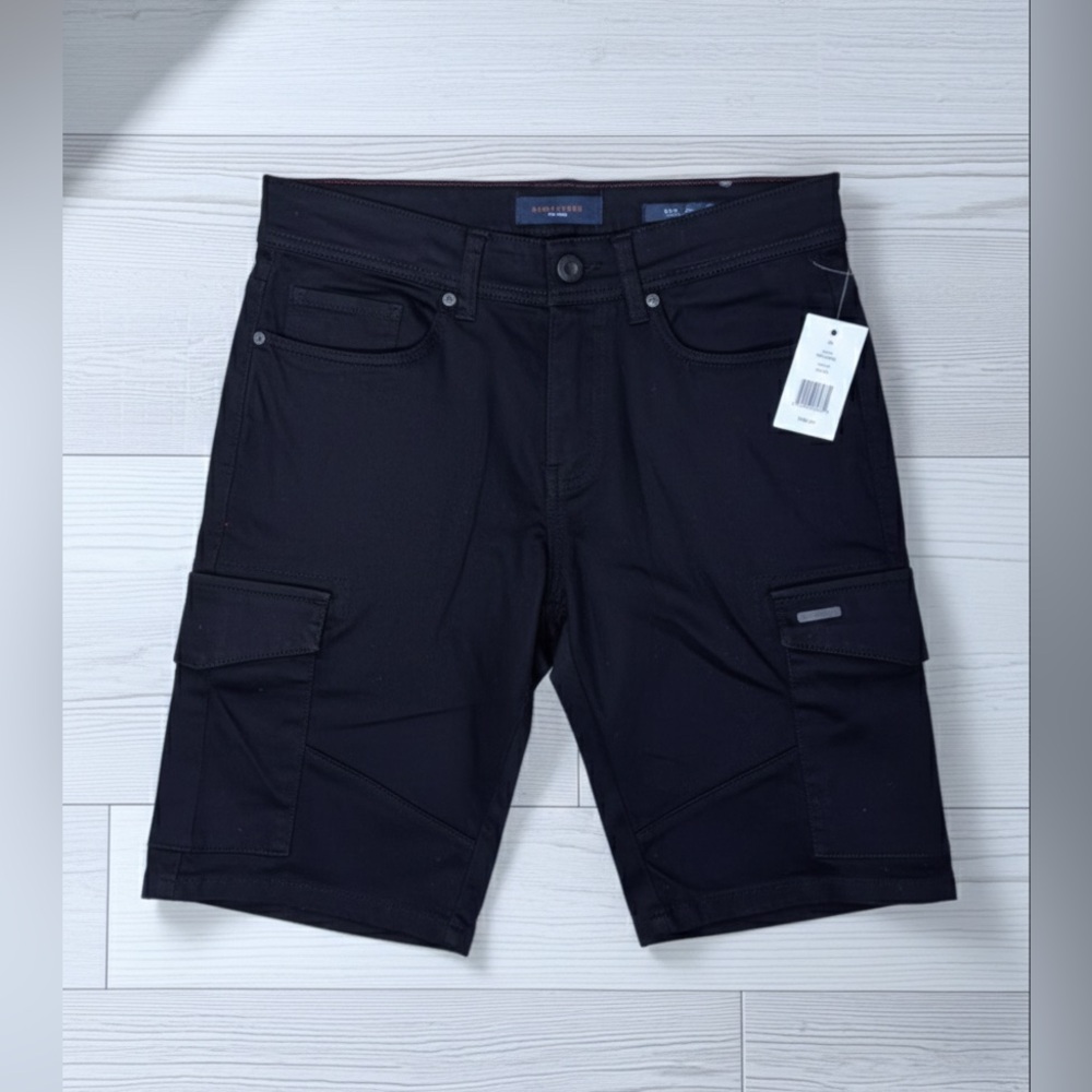 NWT MARC ASHER Men’s Slim Fit Superior Stretch Casual Cargo Shorts